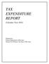 TAX EXPENDITURE REPORT