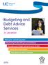 Budgeting and Debt Advice Services
