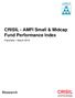 CRISIL - AMFI Small & Midcap Fund Performance Index. Factsheet March 2018