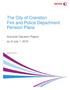 The City of Cranston Fire and Police Department Pension Plans. Actuarial Valuation Report as of July 1, 2016