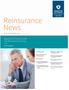 Reinsurance. News. Results Of The 2014 SOA Life Reinsurance Survey PAGE 4 REINSURANCE SECTION REINSURANCE SECTION ISSUE 82 SEPTEMBER 2015