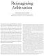 Reimagining Arbitration