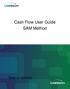 Cash Flow User Guide SAM Method