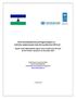 Third Consolidated Annual Progress Report on Activities Implemented under the Lesotho One UN Fund