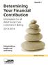 Determining Your Financial Contribution