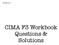 F3 CIMA Q & A! CIMA F3 Workbook Questions & Solutions