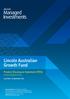 Lincoln Australian Growth Fund. Product Disclosure Statement (PDS) Includes Application Form. Issue Date: 28 September 2017