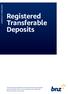 Registered Transferable Deposits