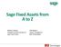 Sage Fixed Assets from A to Z