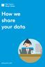 How we share your data