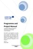 Programme and Project Manual