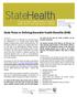 State Roles in Defining Essential Health Benefits (EHB)