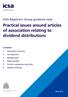 Practical issues around articles of association relating to dividend distributions. 1 Executive summary
