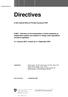 Directives. of the Federal Office of Private Insurance FOPI