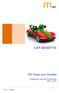 CAR BENEFITS. FBT Notes and Checklist. may CAR BENEFITS 1. Prepared by: Noel May & Associates March 2010