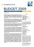 BUDGET 2009 A SPECIAL REPORT ON THE SINGAPORE BUDGET JANUARY 2009