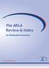 The ARLA Review & Index. for Residential Investment