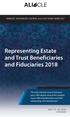 Representing Estate and Trust Beneficiaries and Fiduciaries 2018