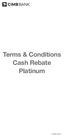 Terms & Conditions Cash Rebate Platinum