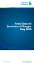 Retail Deposit Schedule of Charges May 2018