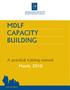 صندوق تطوير وا قراض البلديات Muncipal Development & Lending Fund MDLF CAPACITY BUILDING