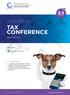 6.5 CONFERENCE TAX CONFERENCE. September CPD hours