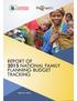 REPORT OF 2015 NATIONAL FAMILY PLANNING BUDGET TRACKING