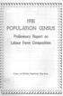 1981 Population Census Preliminary Report on Labour Force Composition