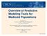 Overview of Predictive Modeling Tools for Medicaid Populations