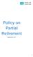 Policy on Partial Retirement