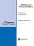 2005 Annual Financial Report. TD Managed Assets Program PORTFOLIOS TD MANAGED