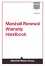 Marshall Renewal Warranty Handbook