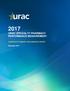 2017 URAC SPECIALTY PHARMACY PERFORMANCE MEASUREMENT: AGGREGATE SUMMARY PERFORMANCE REPORT