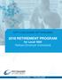 2018 RETIREMENT PROGRAM for Local 1600 Retirees (Employer Subsidized)