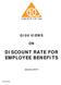G100 VIEWS DISCOUNT RATE FOR EMPLOYEE BENEFITS. Group of 100