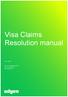 Visa Claims Resolution manual