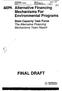FINAL DRAFT. Mechanisms For. Environmental Programs. eepa Alternative Financing. Mu/- The Alternative Financing Mechanisms Team Report