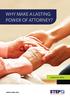 WHY MAKE A LASTING POWER OF ATTORNEY?