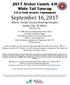 2017 Archer County 4-H White Tail Tune-up. 3-D & Field Archery Tournament. September 16, 2017