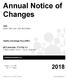 Annual Notice of Changes