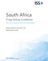 South Africa. Proxy Voting Guidelines Benchmark Policy Recommendations. Effective for Meetings on or after October 1, 2016
