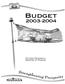 Budget Published by: Department of Finance Province of New Brunswick P.O. Box 6000 Fredericton, New Brunswick E3B 5H1 Canada
