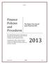 Finance Policies and Procedures