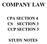 COMPANY LAW CPA SECTION 4 CS SECTION 3 CCP SECTION 3 STUDY NOTES