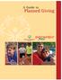 A Guide to. Planned Giving