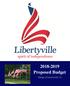 Proposed Budget. Village of Libertyville, IL
