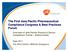 The First Asia Pacific Pharmaceutical Compliance Congress & Best Practices Forum