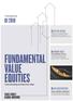 FUNDAMENTAL VALUE EQUITIES 02 THE BIG PICTURE 04 FINDING VALUE 06 RESEARCH BRIEFING. Taking Stock Q Concentrating on long-term value