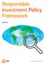 Responsible Investment Policy Framework