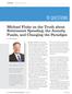 10 QUESTIONS. Michael Finke on the Truth about Retirement Spending, the Annuity Puzzle, and Changing the Paradigm
